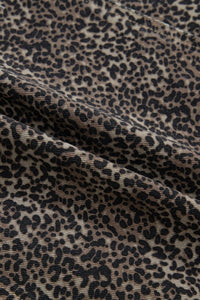 Leopard Print Button-Up Sleeveless Vest