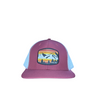 Mountain Scene Burgundy SnapBack Hat
