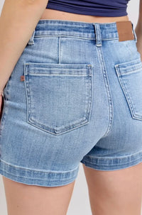 Judy Blue High Waisted Denim Trouser Shorts 15289REG