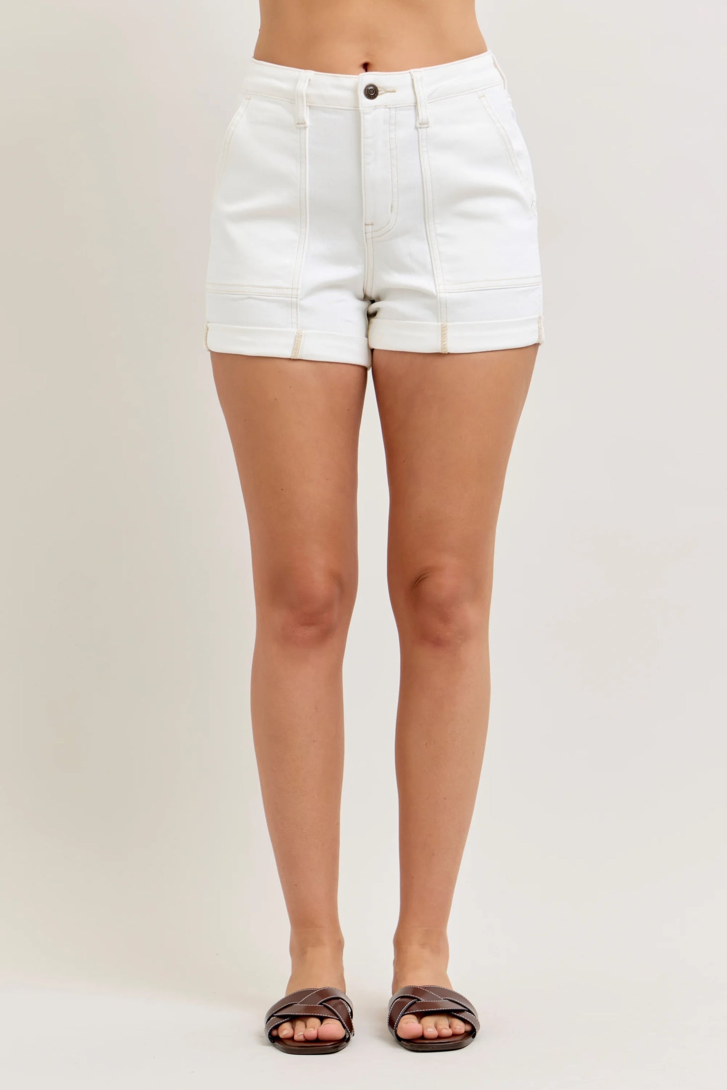 High Waisted Aurora Weekender Short Double Rolled Cuff