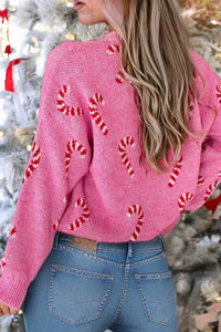 Candy Cane Sweater Pink