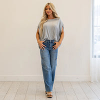 High Waist 90’s Straight Leg Jeans 82659