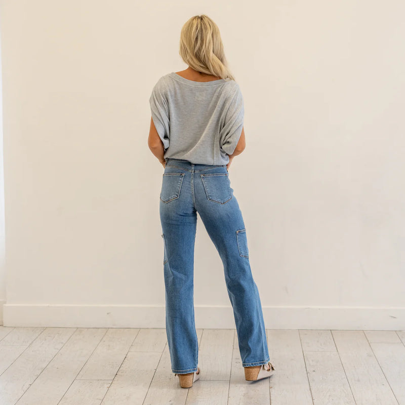 High Waist 90’s Straight Leg Jeans 82659