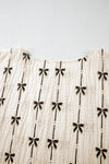 Short Sleeve Bow Top Black/White
