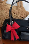Plush Bow Keychain
