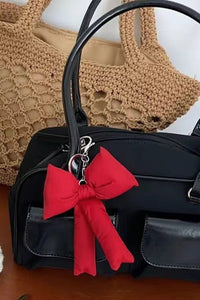 Plush Bow Keychain