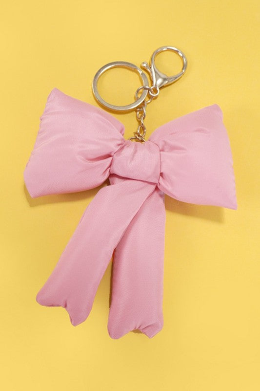 Plush Bow Keychain