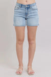 Mid Rise Vintage Wash Dad Shorts 15295