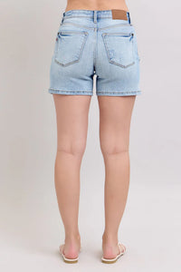Mid Rise Vintage Wash Dad Shorts 15295