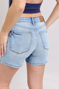 Mid Rise Vintage Wash Dad Shorts 15295