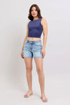 Mid Rise Vintage Wash Dad Shorts 15295