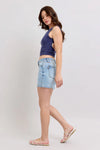Mid Rise Vintage Wash Dad Shorts 15295