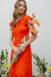 Smocked Tiered Midi Dress