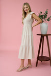 Flutter Sleeve Maxi Dress