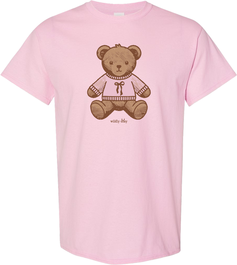 Teddy Bear Tee Lt Pink