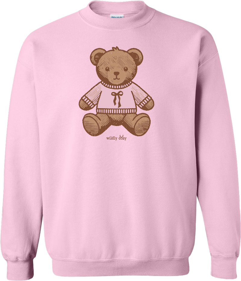 Teddy Bear Sweatshirt Lt Pink