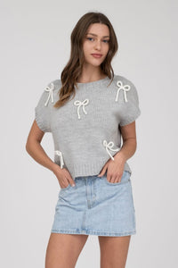 Bow Detail Knit Sweater