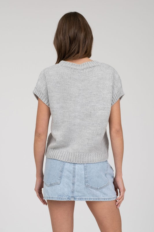 Bow Detail Knit Sweater