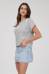 Bow Detail Knit Sweater