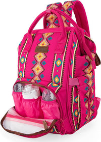 WG2204-9110   Wrangler Aztec Printed Callie Backpack -  Pink