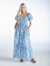 Puff Sleeve Maxi Dress