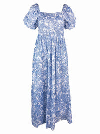 Puff Sleeve Maxi Dress