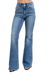 High Waist Flare Jeans w/ Tint 82630