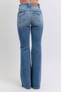 High Waist Flare Jeans w/ Tint 82630