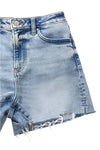 Denim Cutoff Shorts Medium Wash