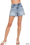 Denim Cutoff Shorts Medium Wash