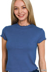 Cropped Lettuce Hem Top