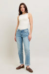V-Front Cool Denim Cuff Boyfriend Jeans 88938