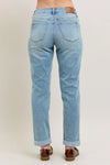V-Front Cool Denim Cuff Boyfriend Jeans 88938