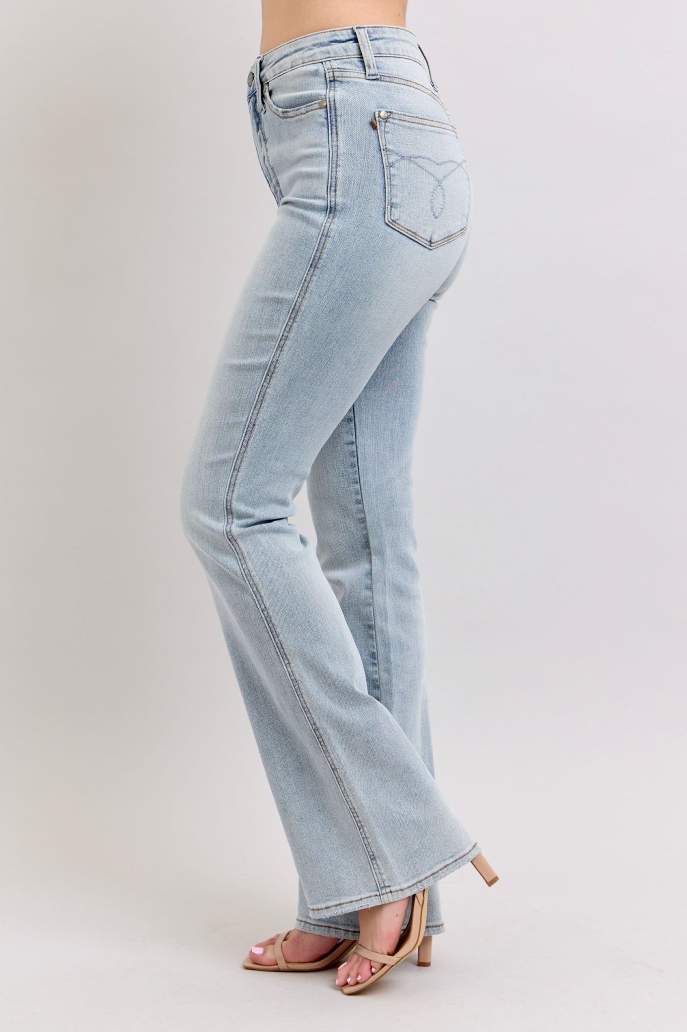 High Waist Tummy Control Bootcut Jeans 88784