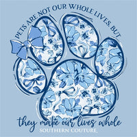 SC Classic Pets Are Not Paw Tee Light Blue