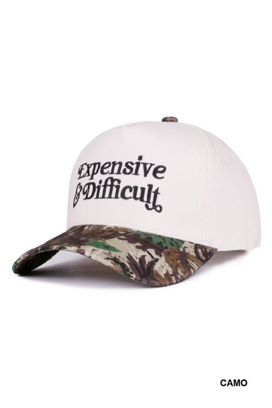 Expensive & Difficult Adjustable Hat Camo