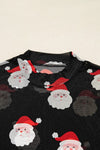 Santa Mesh Top Black