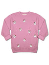 Holiday Crewneck Sweater a CREW-SANTA-BBLGUM