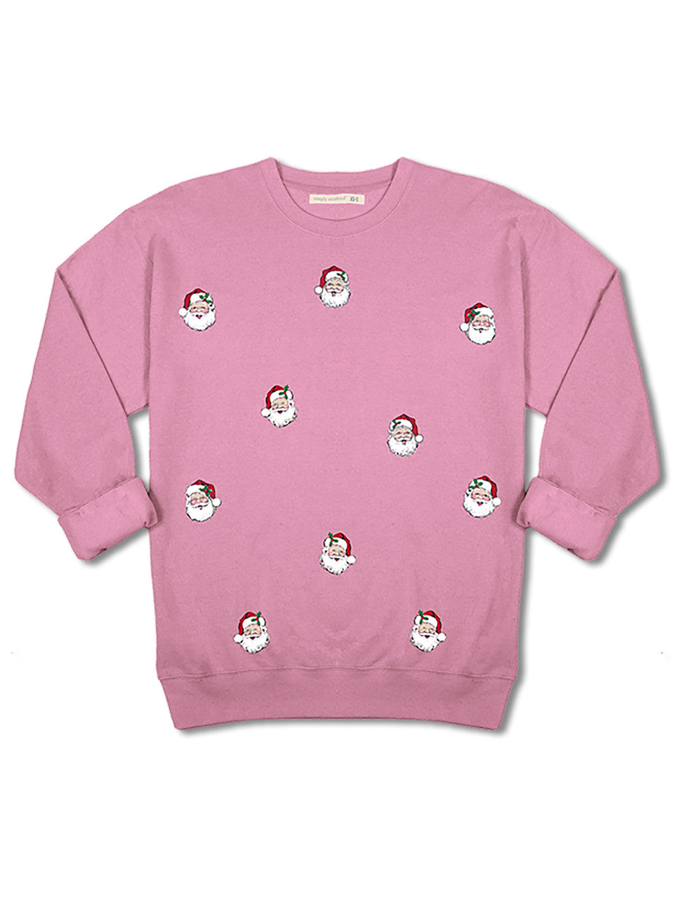 Holiday Crewneck Sweater a CREW-SANTA-BBLGUM