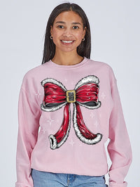 Holiday Crewneck Sweater CREW-BOW-TUTU