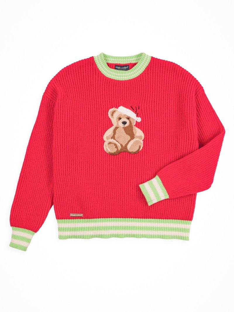 Fuzzy Knit Holiday Bear Sweater SWTR-HARPER-TEDDY
