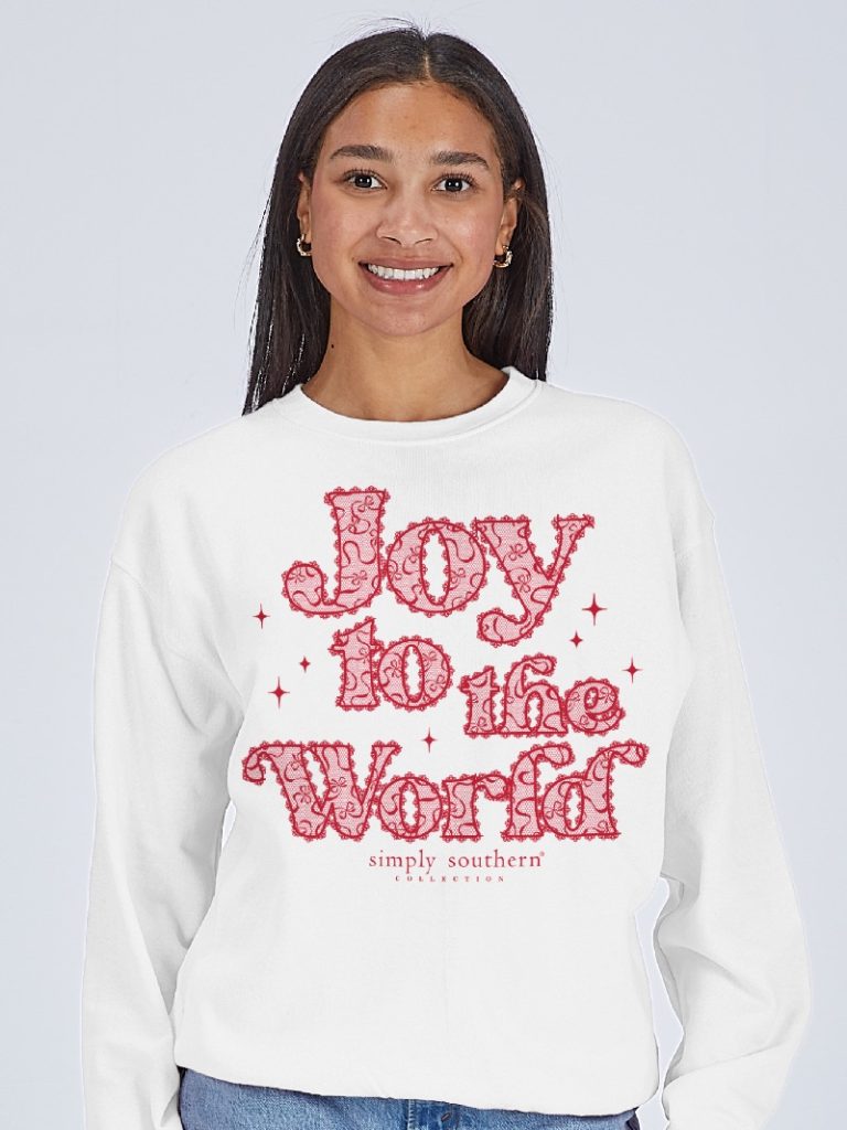 Holiday Crewneck Sweater CREW-JOY-SNOW