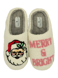 Holiday Fuzzy Slippers