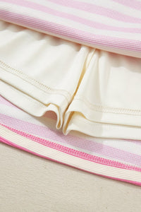 Pink Stripe Skirt W/ Pockets