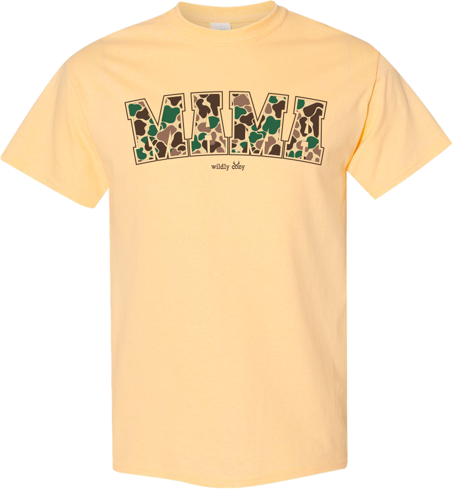 Camo Mama Tee - Yellow