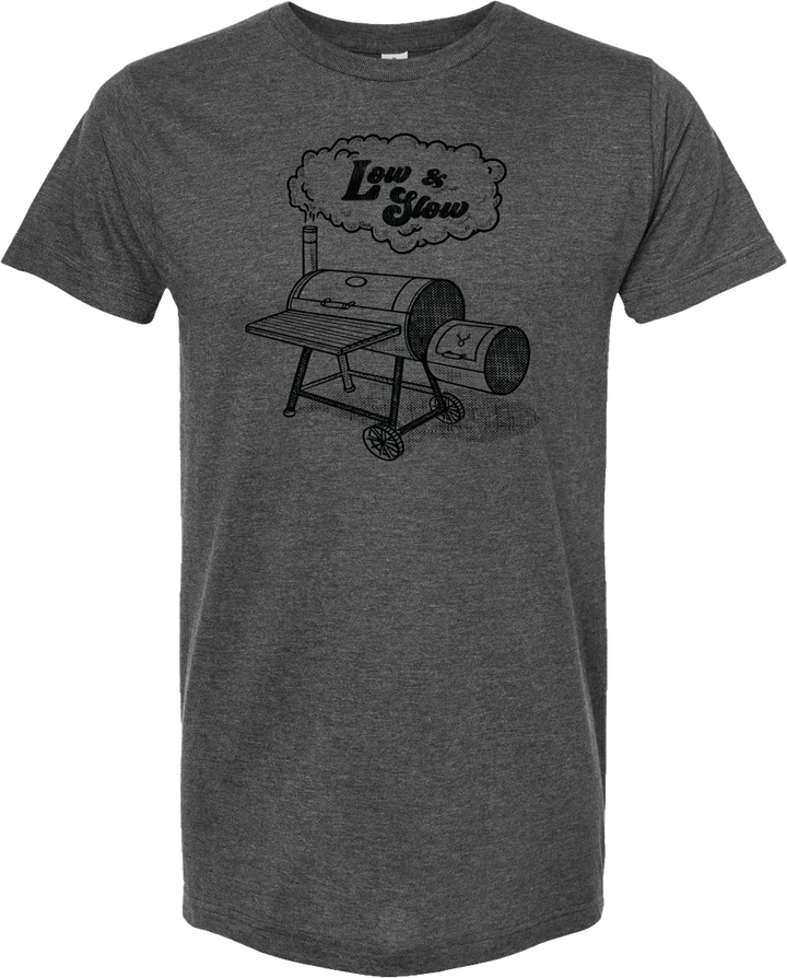 Low & Slow Tee Heather Charcoal