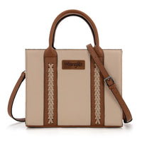 Wrangler Whipstitch Carry-All Tote/Crossbody - Tan