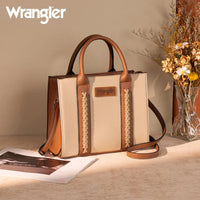 Wrangler Whipstitch Carry-All Tote/Crossbody - Tan