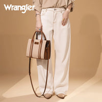 Wrangler Whipstitch Carry-All Tote/Crossbody - Tan