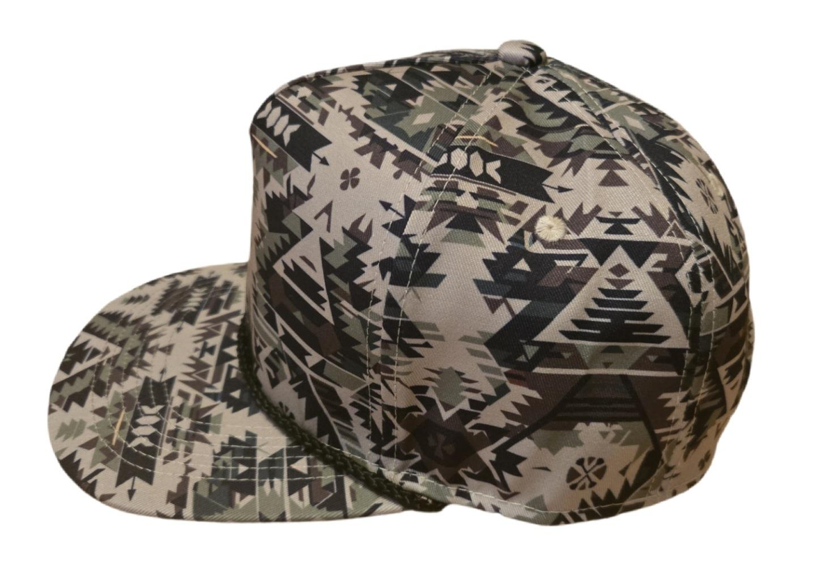 Aztec Camo Southwestern Snapback Hat Camouflage